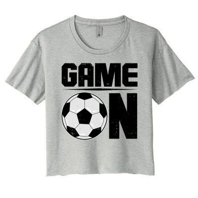 Game On Soccer Fan Women's Crop Top Tee