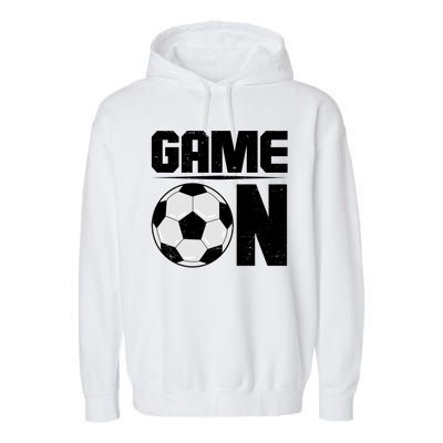 Game On Soccer Fan Garment-Dyed Fleece Hoodie