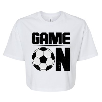 Game On Soccer Fan Bella+Canvas Jersey Crop Tee