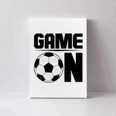 Game On Soccer Fan Canvas