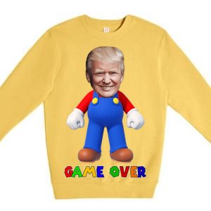 Game Over Donald J Trump Premium Crewneck Sweatshirt