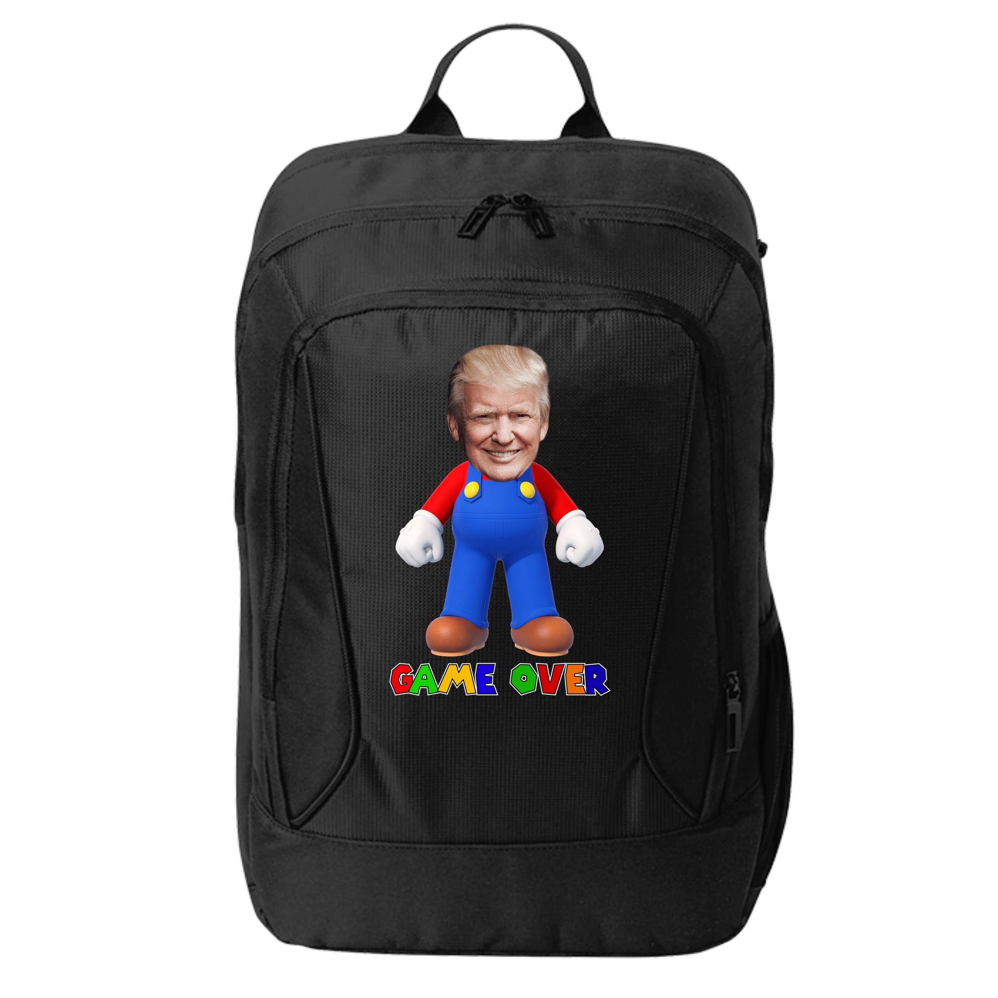 Game Over Donald J Trump City Backpack