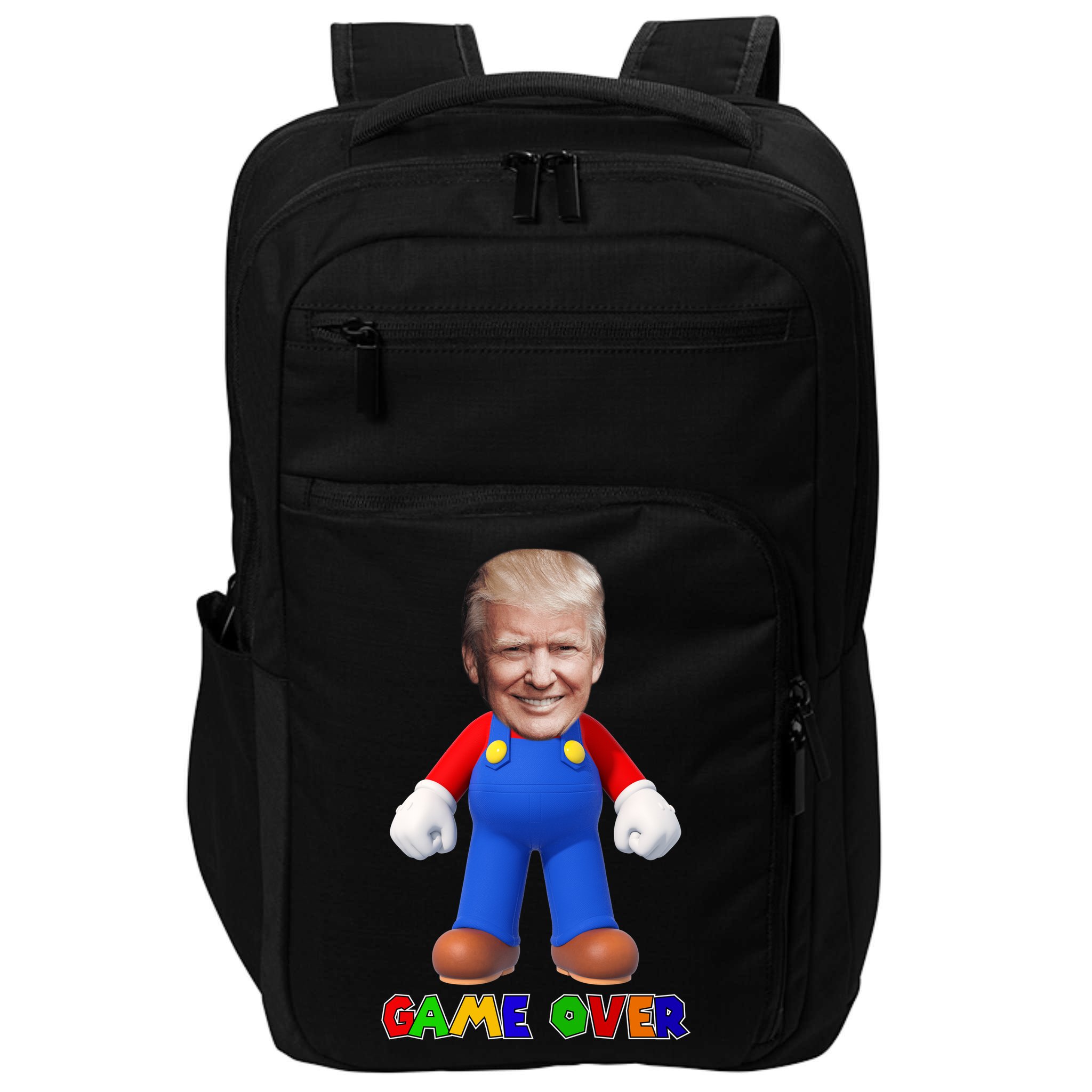 Game Over Donald J Trump Impact Tech Backpack