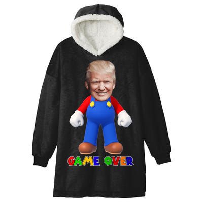 Game Over Donald J Trump Hooded Wearable Blanket