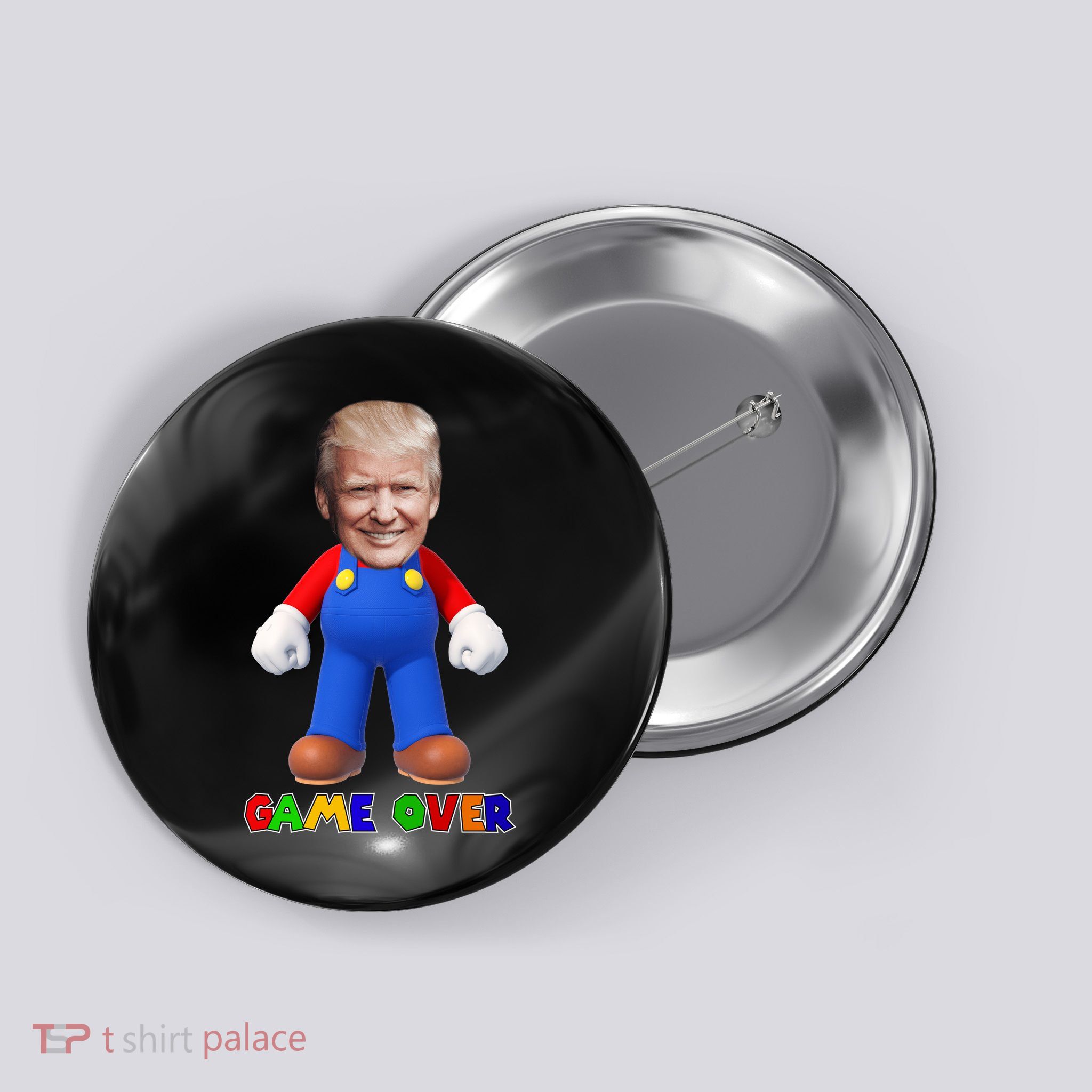 Game Over Donald J Trump Button