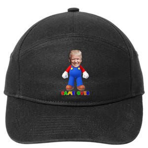 Game Over Donald J Trump 7-Panel Snapback Hat