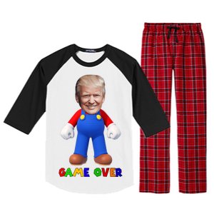 Game Over Donald J Trump Raglan Sleeve Pajama Set