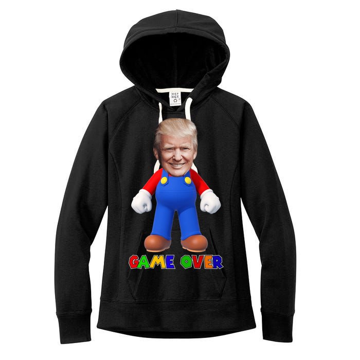 Game Over Donald J Trump Women's Fleece Hoodie