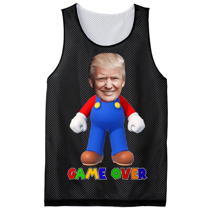 Game Over Donald J Trump Mesh Reversible Basketball Jersey Tank