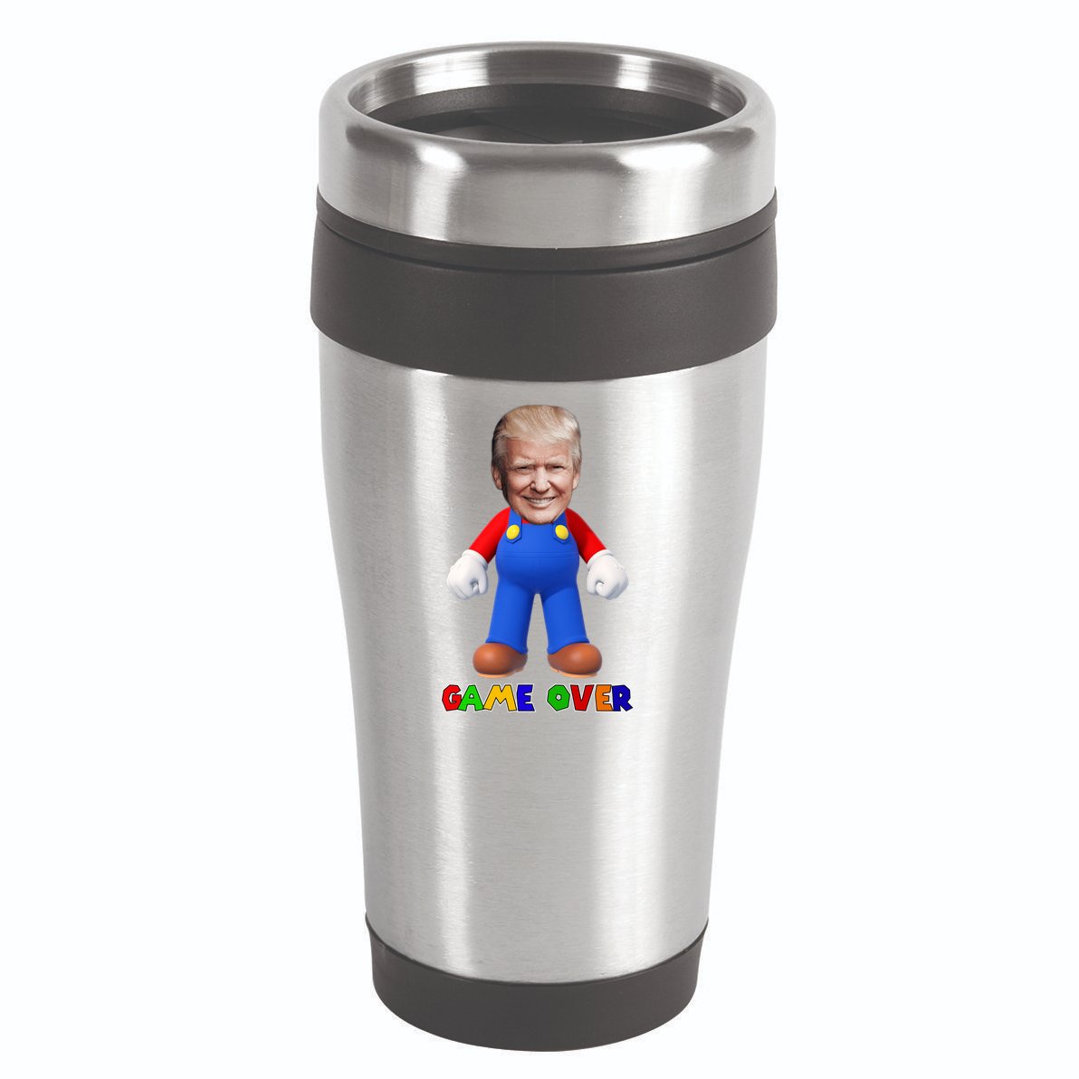 Game Over Donald J Trump 16oz Travel Tumbler