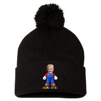 Game Over Donald J Trump Pom Pom 12in Knit Beanie