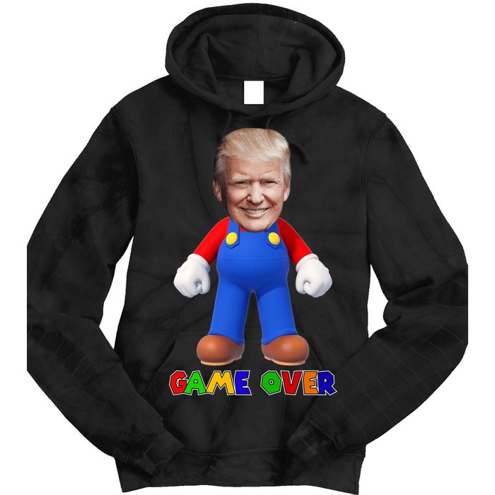 Game Over Donald J Trump Tie Dye Hoodie