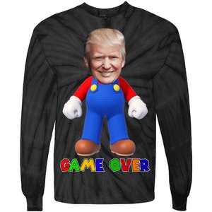 Game Over Donald J Trump Tie-Dye Long Sleeve Shirt