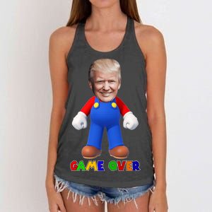 Game Over Donald J Trump Women's Knotted Racerback Tank