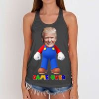 Game Over Donald J Trump Women's Knotted Racerback Tank