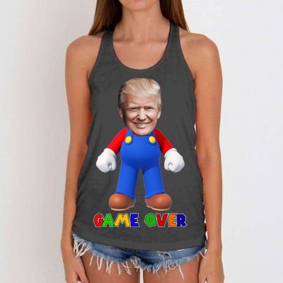 Game Over Donald J Trump Women's Knotted Racerback Tank