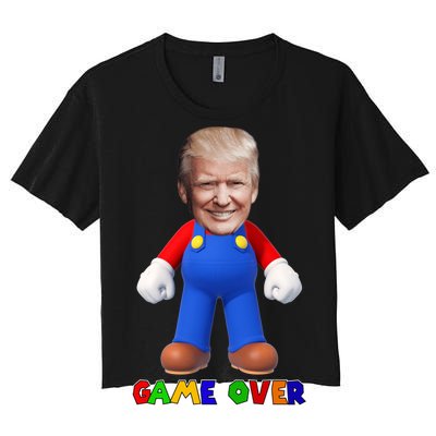 Game Over Donald J Trump Women's Crop Top Tee