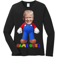 Game Over Donald J Trump Ladies Long Sleeve Shirt