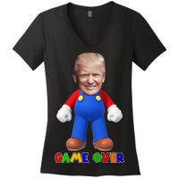 Game Over Donald J Trump Women's V-Neck T-Shirt