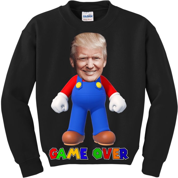 Game Over Donald J Trump Kids Sweatshirt