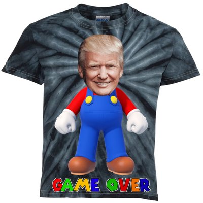 Game Over Donald J Trump Kids Tie-Dye T-Shirt