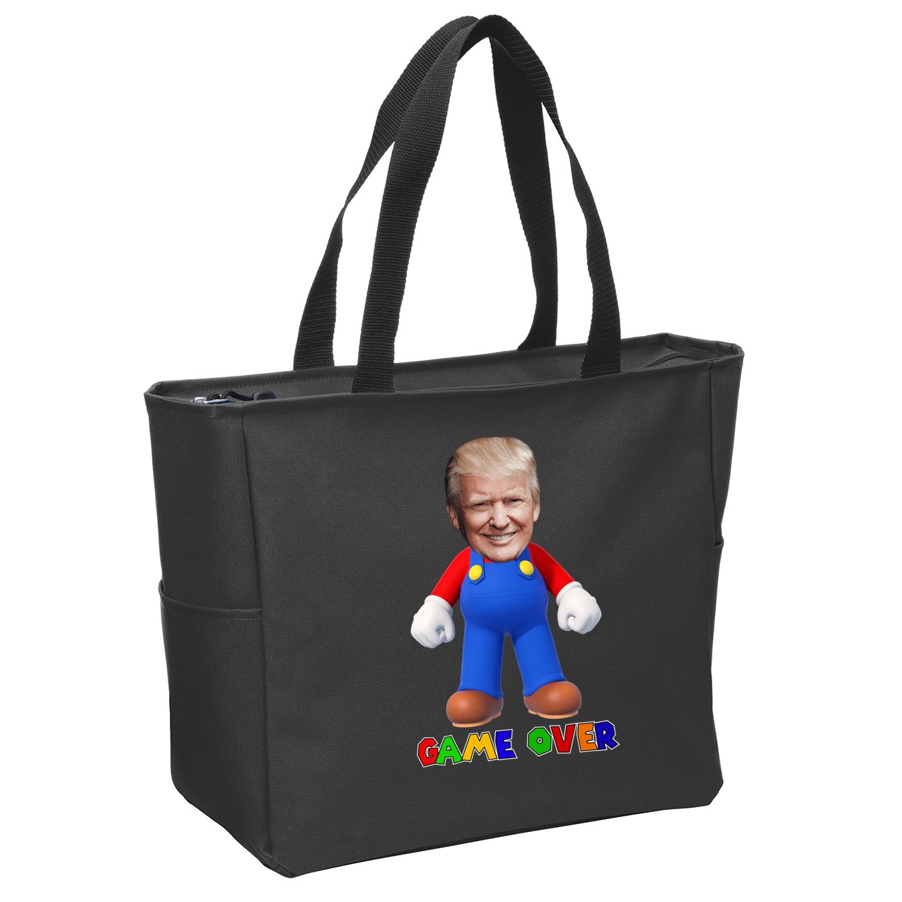 Game Over Donald J Trump Zip Tote Bag