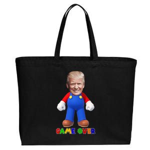 Game Over Donald J Trump Cotton Canvas Jumbo Tote