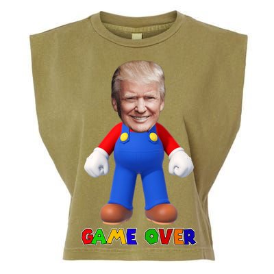 Game Over Donald J Trump Garment-Dyed Women's Muscle Tee