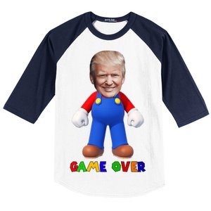 Game Over Donald J Trump Baseball Sleeve Shirt