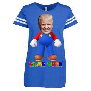 Game Over Donald J Trump Enza Ladies Jersey Football T-Shirt