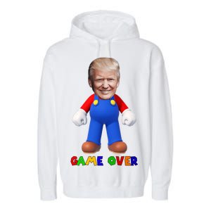 Game Over Donald J Trump Garment-Dyed Fleece Hoodie