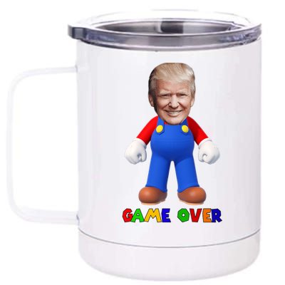 Game Over Donald J Trump 12 oz Stainless Steel Tumbler Cup