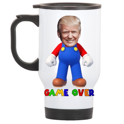 Game Over Donald J Trump Stainless Steel Travel Mug