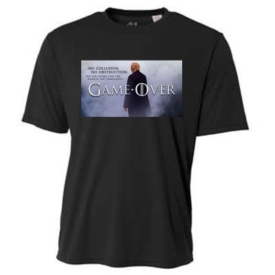 Game Over Donald J Trump No Collusion  Cooling Performance Crew T-Shirt