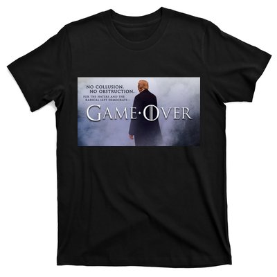 Game Over Donald J Trump No Collusion  T-Shirt