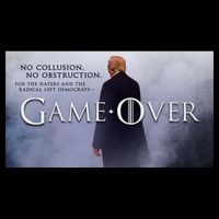 Game Over Donald J Trump No Collusion  16 in Basic Backpack