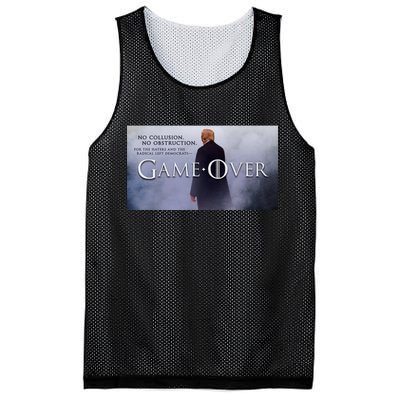 Game Over Donald J Trump No Collusion  Mesh Reversible Basketball Jersey Tank