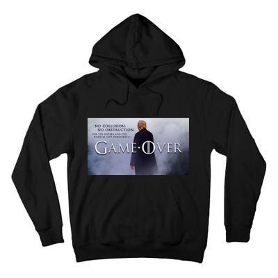 Game Over Donald J Trump No Collusion  Tall Hoodie