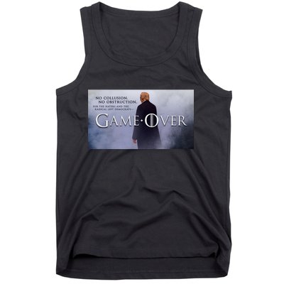 Game Over Donald J Trump No Collusion  Tank Top