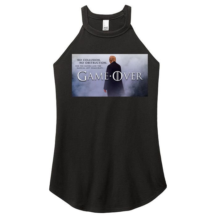 Game Over Donald J Trump No Collusion  Women’s Perfect Tri Rocker Tank