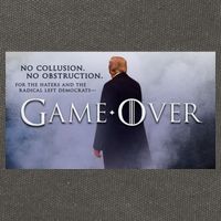 Game Over Donald J Trump No Collusion  Cotton Canvas Backpack