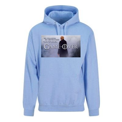 Game Over Donald J Trump No Collusion  Unisex Surf Hoodie