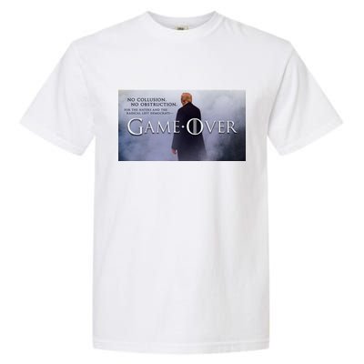 Game Over Donald J Trump No Collusion  Garment-Dyed Heavyweight T-Shirt