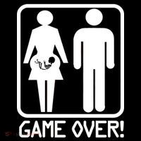 Game Over Pregnant Funny Sustainable Bucket Hat