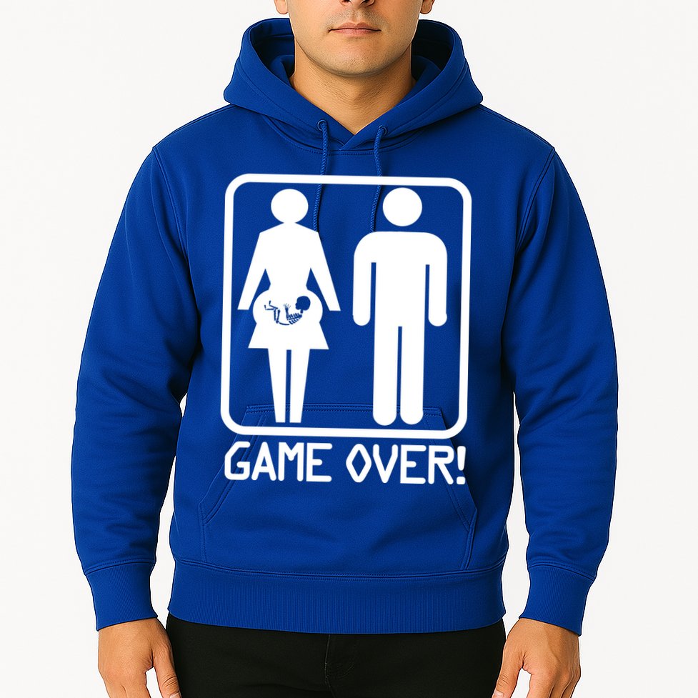 Game Over Pregnant Funny Hoodie