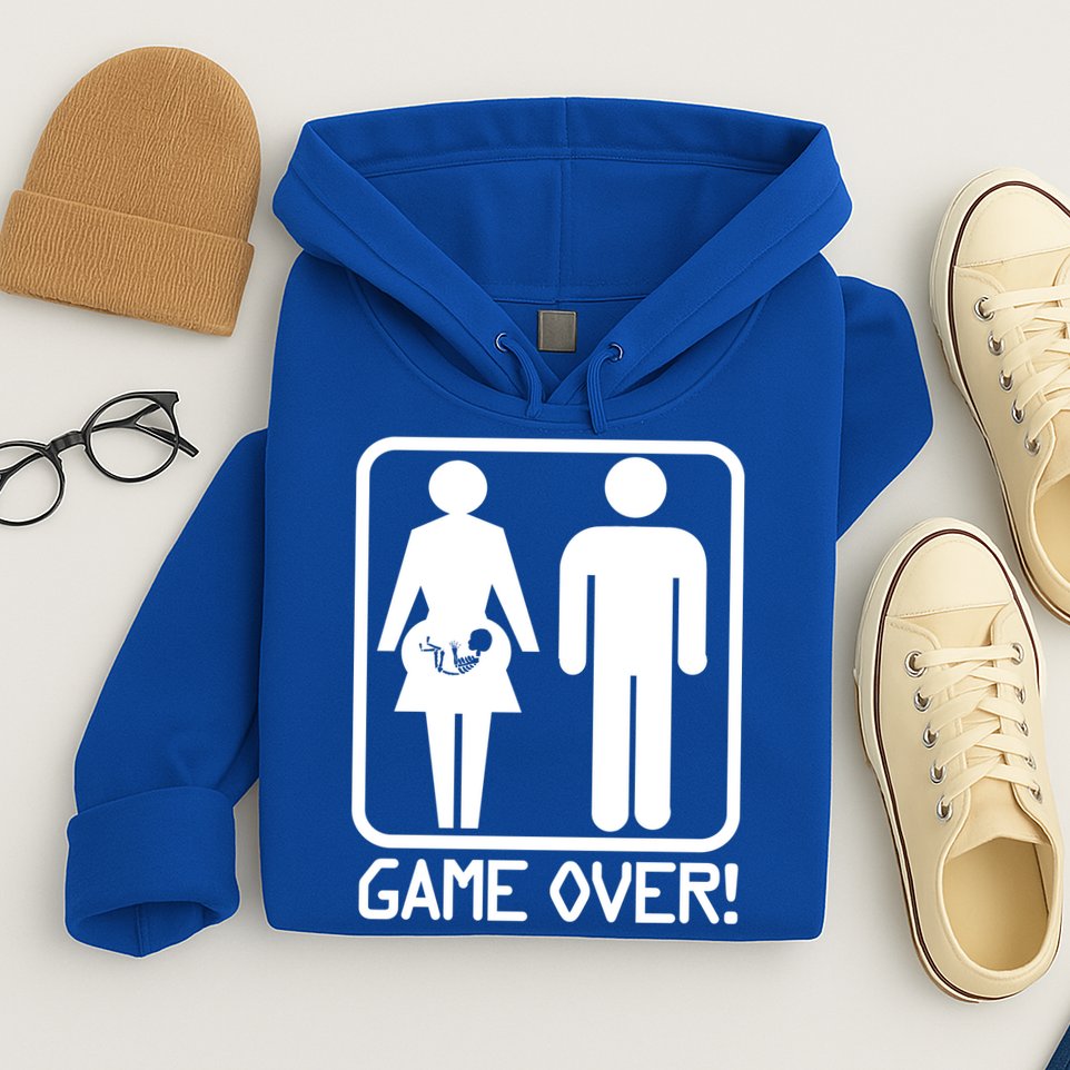 Game Over Pregnant Funny Hoodie