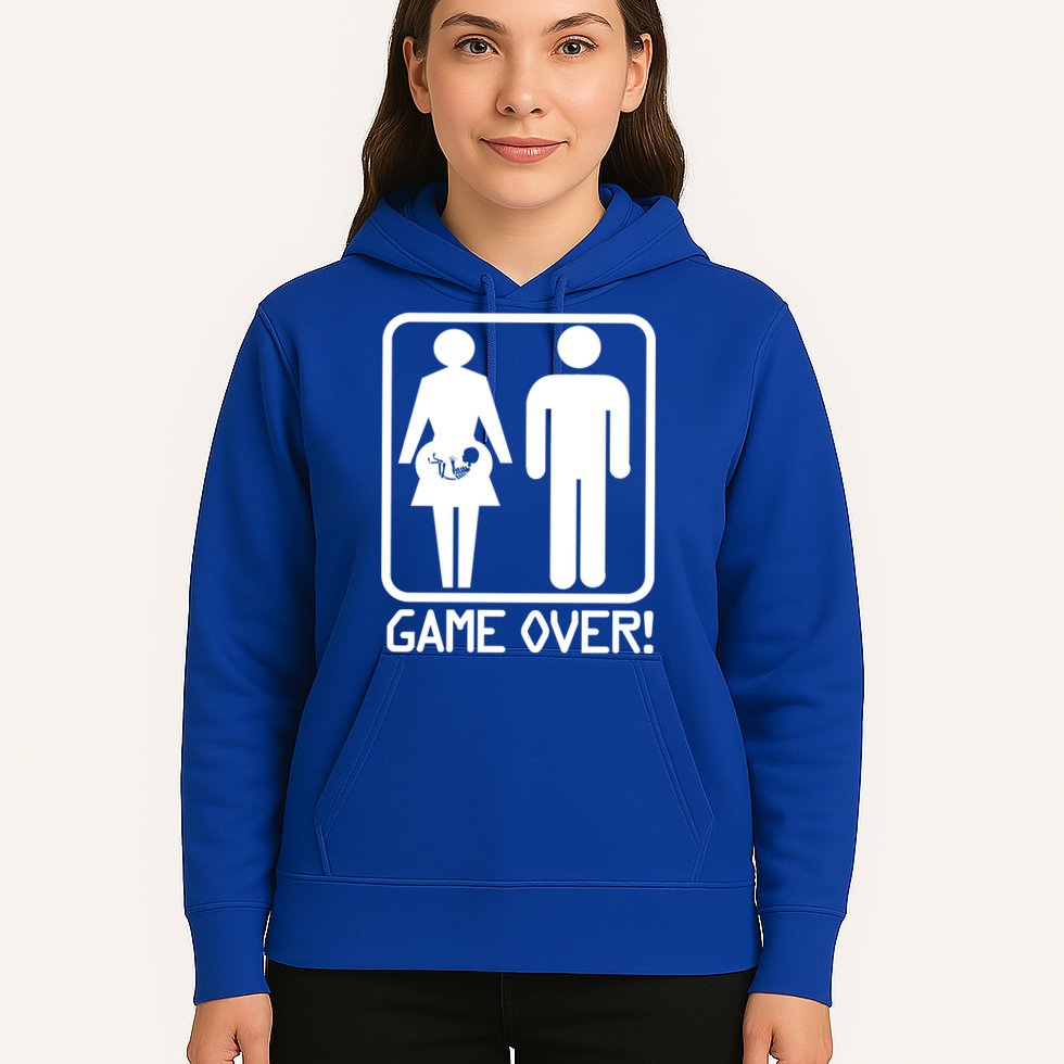 Game Over Pregnant Funny Hoodie
