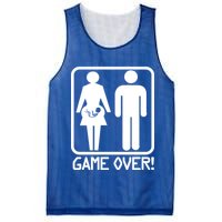 Game Over Pregnant Funny Mesh Reversible Basketball Jersey Tank