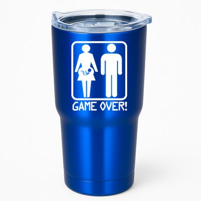 Game Over Pregnant Funny Tumbler