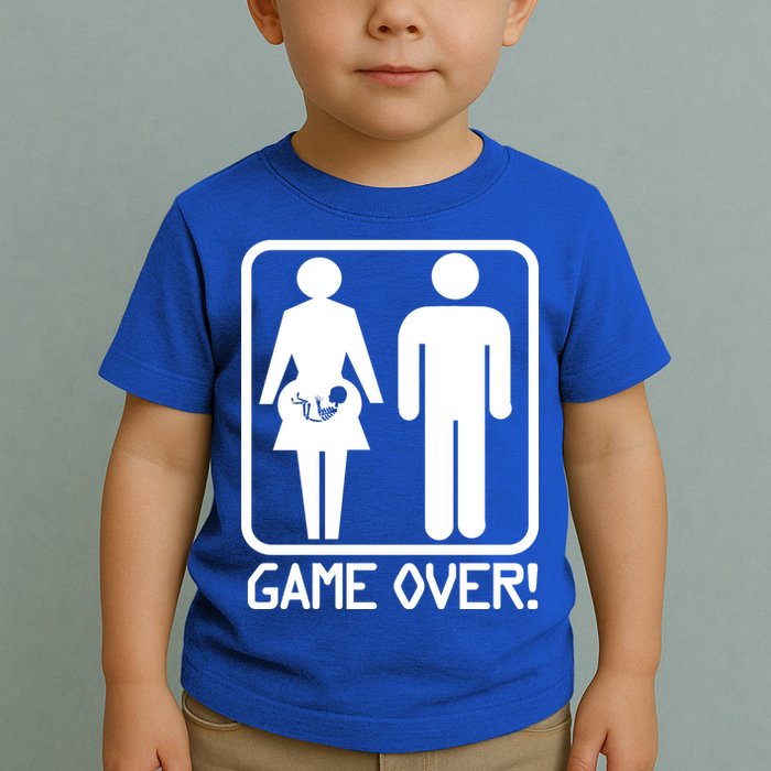 Game Over Pregnant Funny Toddler T-Shirt